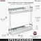 Rev-A-Shelf Steel, Silver, 5.5 in W, 19.5 in H, 20 in L, Silver 548-06CR-1 - alternate 2